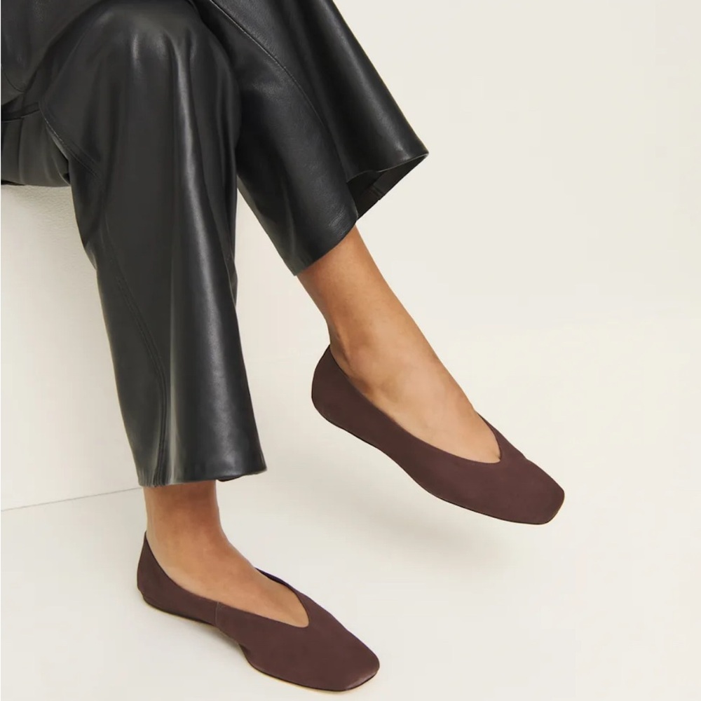Chic suede Brown Flats